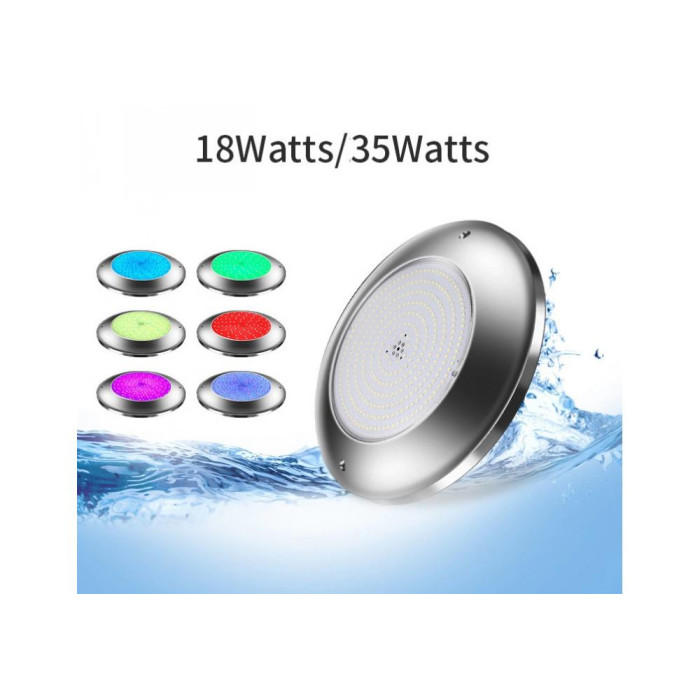 Світильник для басейну, LED, серія 260SS, RGB, нерж. сталь AISI-316, 18 ВТ, 252 SMD, 260 х 28 мм