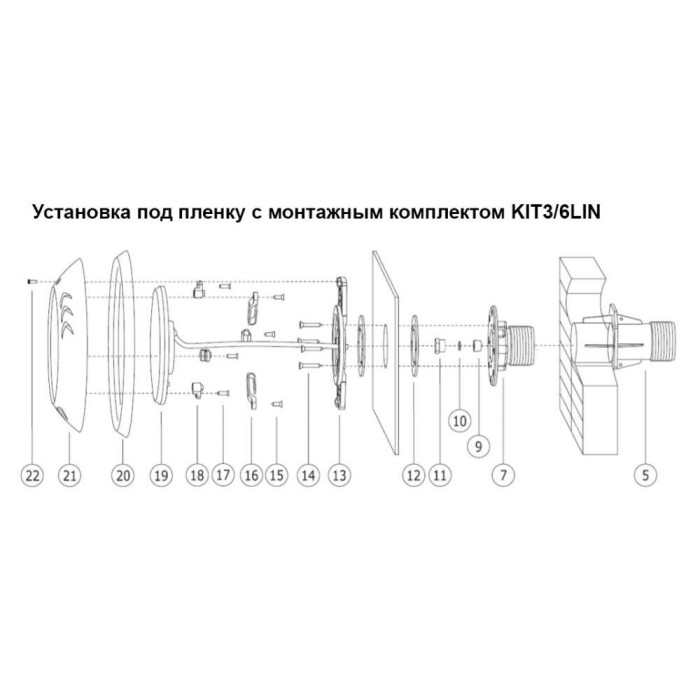 LED прожектор для басейну white, пластик, 36ВТ, 546 LED
