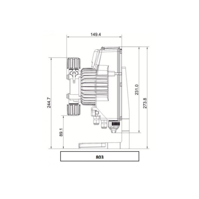 Дозуючий насос для басейну, AKL803 Tekna EVO 62 л/год