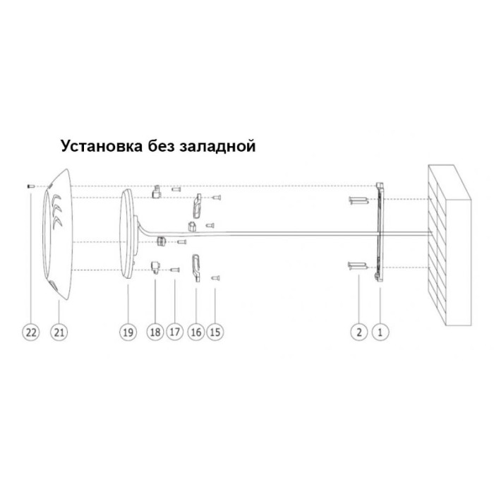 LED прожектор для басейну White, пластик, 36ВТ,  546 led