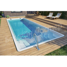 Композитный керамический бассейн MONACO 850 Shadow Grey (8,5х3,7х1,5 м)