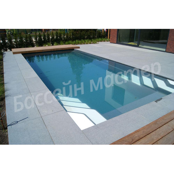 Композитний керамічний басейн MONACO 750 Quarz Pearl (7,5 х3,7х1, 5 м)