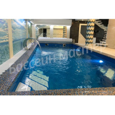 Композитный керамический бассейн MONACO 750 Steel Grey (7,5х3,7х1,5 м)