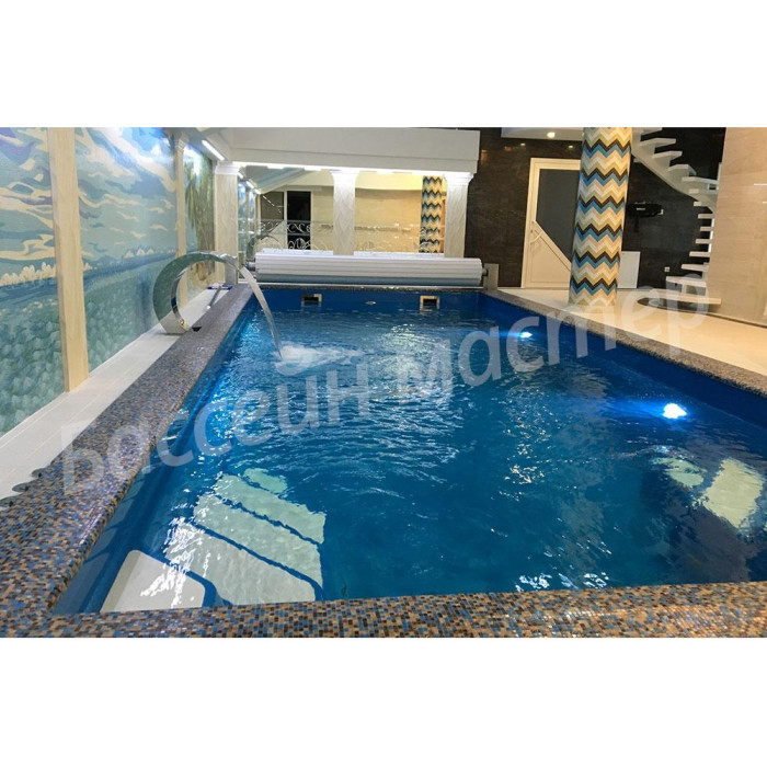 Композитний керамічний басейн MONACO 750 Quarz Pearl (7,5 х3,7х1, 5 м)