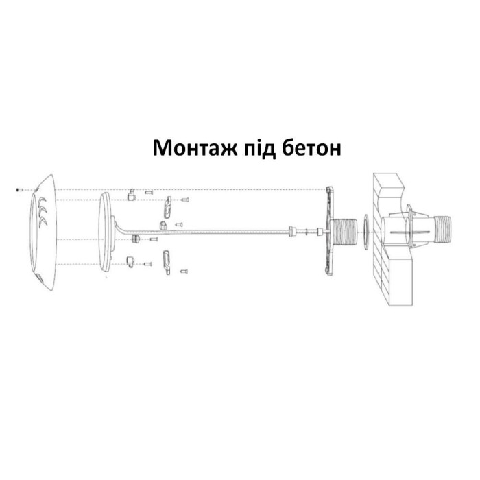 Світильник для басейну, LED, серія 290, RGBW, 35 ВТ, 444 SMD, 260 х 35 мм