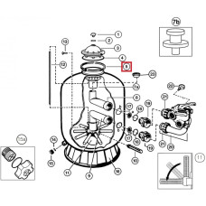 Затискний хомут Hayward для фільтра S0310T/S0360T/S0310Se/S0360Se (SX0310N)