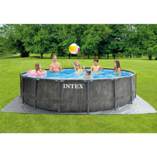 Каркасний басейн Intex 26742 GREYWOOD (457х122 см) з картриджним фільтром, драбиною та тентом