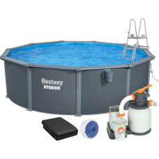 Збірний басейн Bestway Hydrium 561CU (488х132 см) з піщаним фільтром, драбиною та тентом