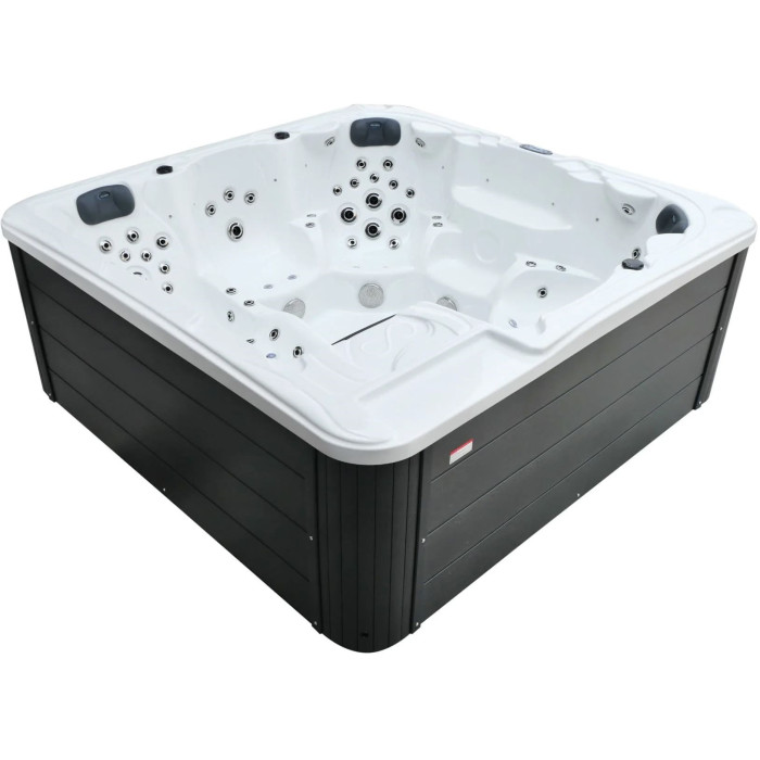 Гідромасажний басейн Aquajoy Borneo (230х230х96 см), Сріблясто-білий мармур