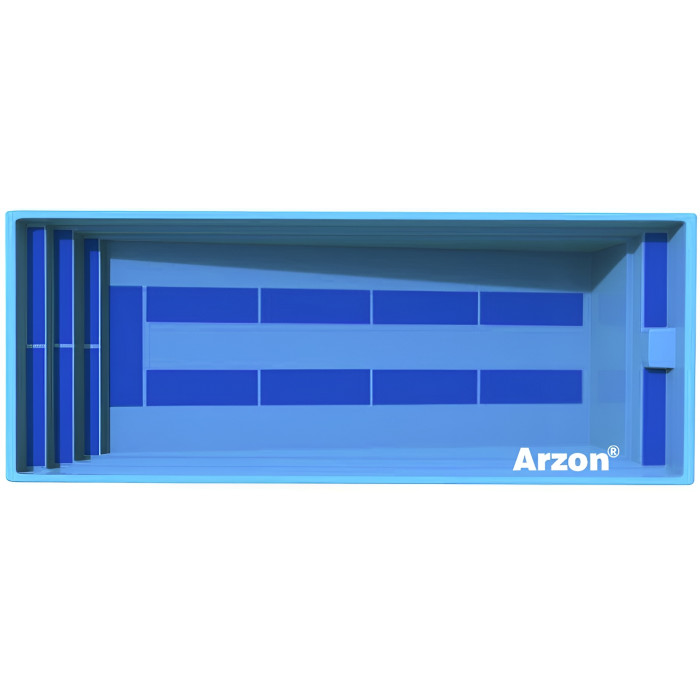 Композитний басейн Arzon Вікторія (1040×410×100–160 см)