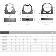 Крепление для труб ПВХ Effast RDRPTD1600 без фиксатора, d160