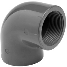 Коліно ПВХ Effast RERGOE050F 90° з внутрішньою різьбою, d1-1/2"