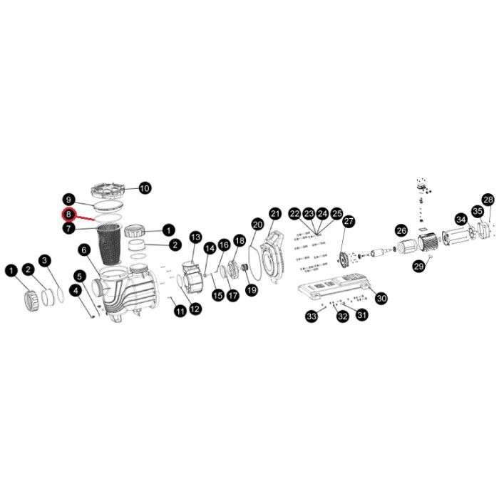 Ущільнювальне кільце корпусу насоса SLP d98х4, (F02010154 №8)