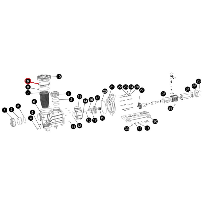 Кришка префільтра насоса SLP, (A13120020 №9)